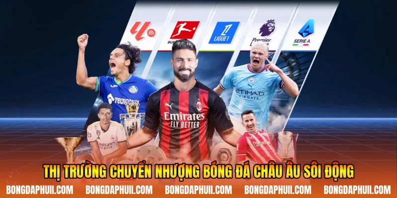 Thị trường chuyển nhượng bóng đá châu Âu sôi động