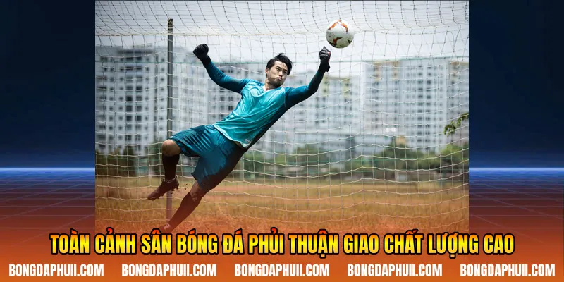 Toàn cảnh sân bóng đá phủi thuận giao chất lượng cao